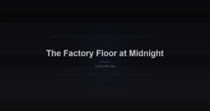 The Factory Floor at Midnight