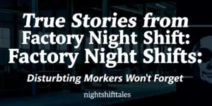True Stories from Factory Night Shifts: Disturbing Mysteries Workers Won't Forget