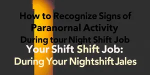 How to Recognize Signs of Paranormal Activity During Your Night Shift Job